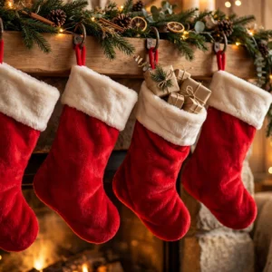 Stocking stuffers — plush Christmas stockings