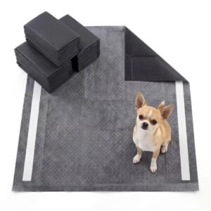150 Pack Charcoal Dog Pee Pads 24 24, 6 Layer Ultra Absorbent Pet Tra