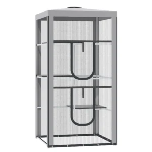 79" Cat Cage, Large Outdoor Kitten House, Indoor Cage Pet Kennel Playp