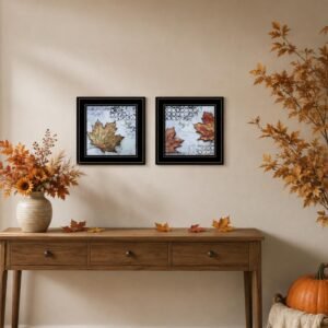 Fall Leaves Framed Wall Art — Set of 2