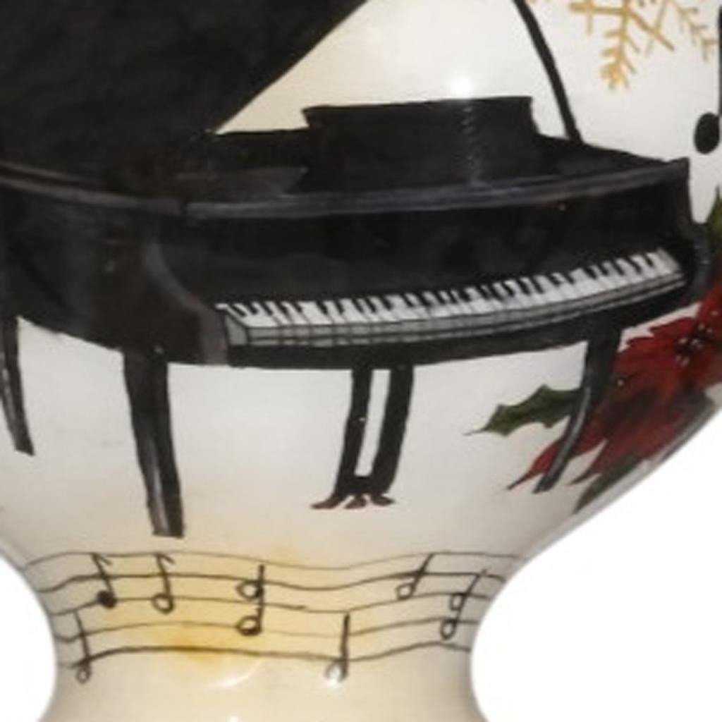 Grand Piano Glass Christmas Ornament — Hand Painted - Image 3