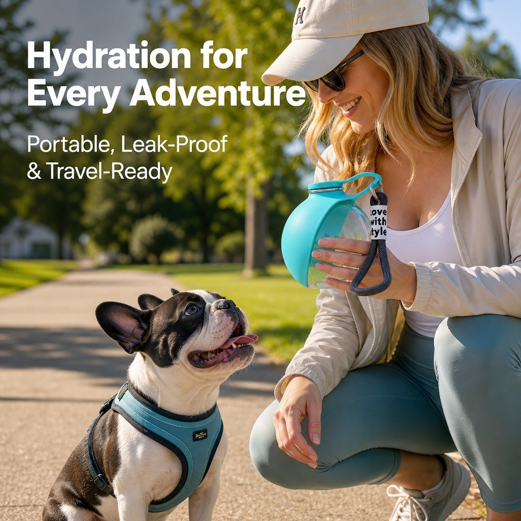 Portable Dog Water Bottle, 285ml BPA Free PETG Pet Travel Water Bottle - Image 4
