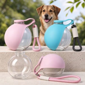 Portable Dog Water Bottle, 285ml BPA Free PETG Pet Travel Water Bottle