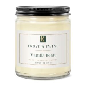 Vanilla Bean hand-poured soy candle (9 oz)
