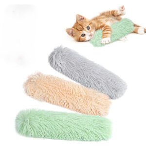 3 Pack Catnip Kicker Toys For Indoor Cats, Soft Plush Cat Kick Stick W