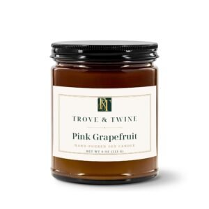 Pink Grapefruit hand-poured soy candle (4 oz)