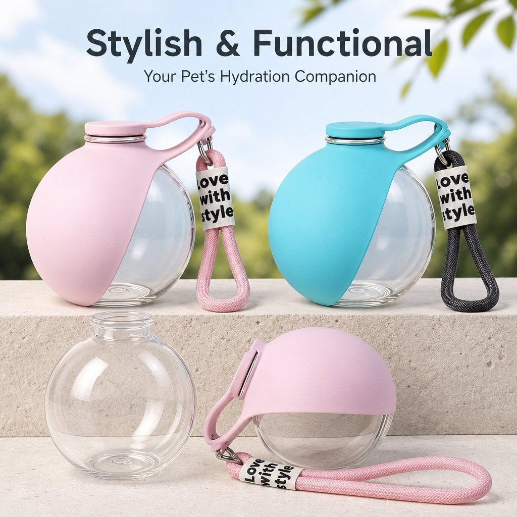 Portable Dog Water Bottle, 285ml BPA Free PETG Pet Travel Water Bottle - Image 6