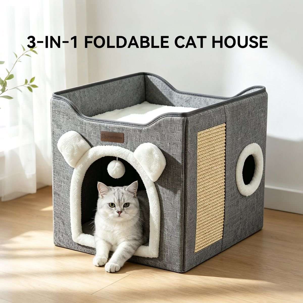 Cat Ears Cat Bed, a cozy Halloween gift for cat lovers